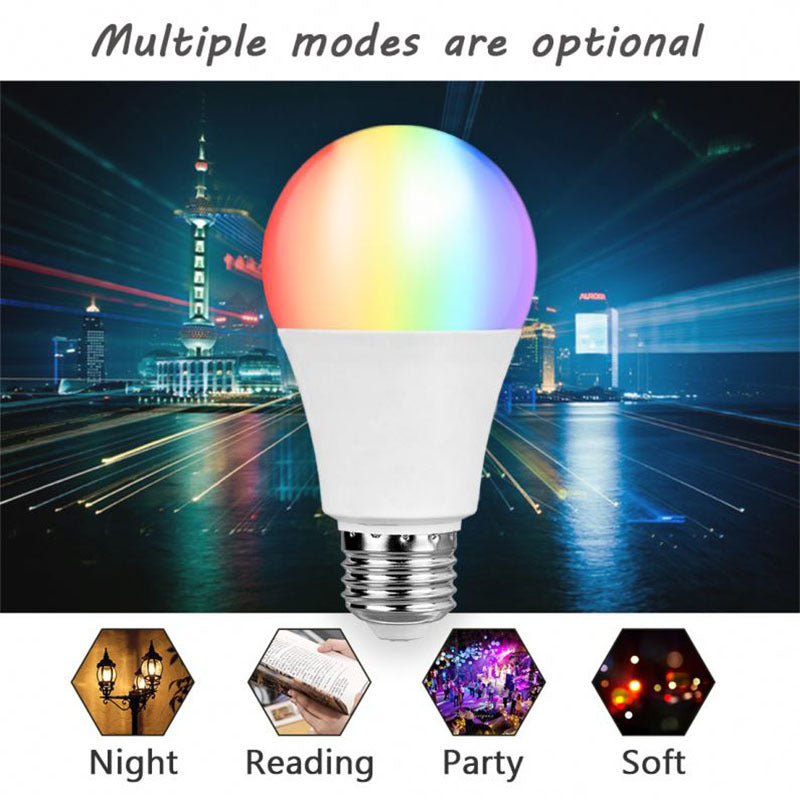 Smart RGB CW Lamp with Alexa Control, Music Sync, WiFi, Adjustable Brightness & Energy-Efficient
