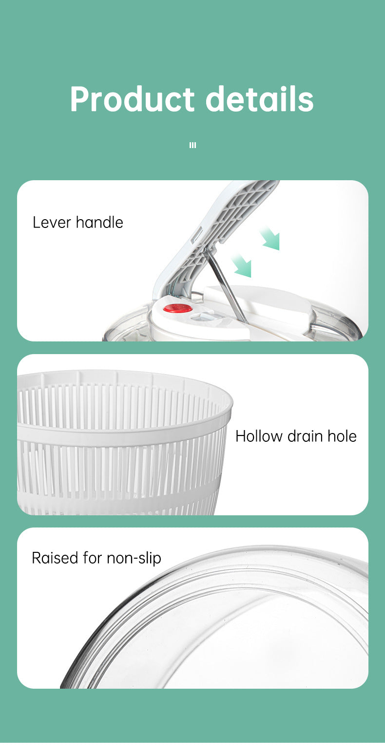 3-in-1 Food Dryer, Spinner & Prep Appliance - Efficient, Compact & Easy to Clean