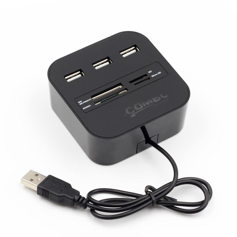USB Hub Combo - Multi-Port Expansion, High-Speed Data Transfer & Plug-and-Play Functionality