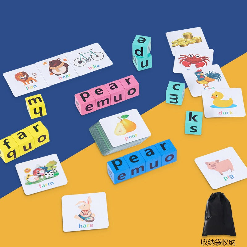 Montessori Word Puzzle Game for Kids – Fun, Educational, Boosts Vocabulary Skills!
