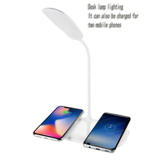 Smart Touch LED Desk Lamp - Adjustable Brightness, Mobile Charging, Foldable Design