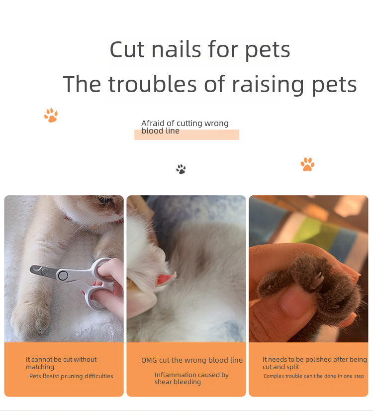 Electric Pet Pedicure Claw Grinder ā Safe & Quiet Animal Nail Trimmer for Dogs & Cats