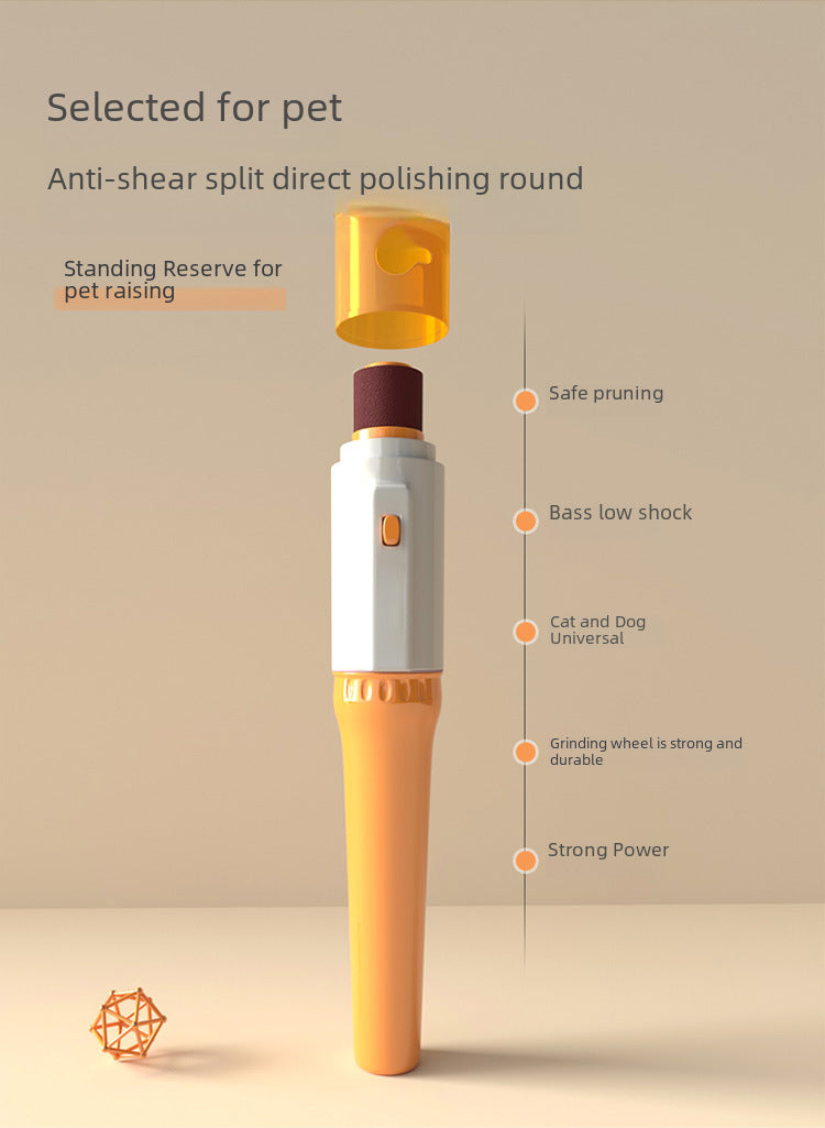 Electric Pet Pedicure Claw Grinder ā Safe & Quiet Animal Nail Trimmer for Dogs & Cats