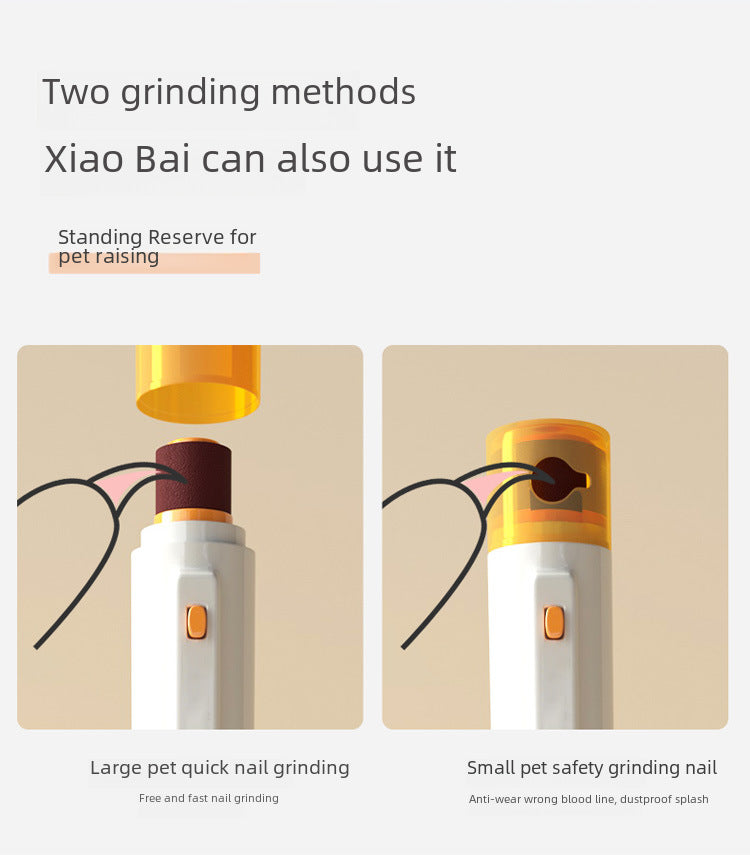 Electric Pet Pedicure Claw Grinder ā Safe & Quiet Animal Nail Trimmer for Dogs & Cats