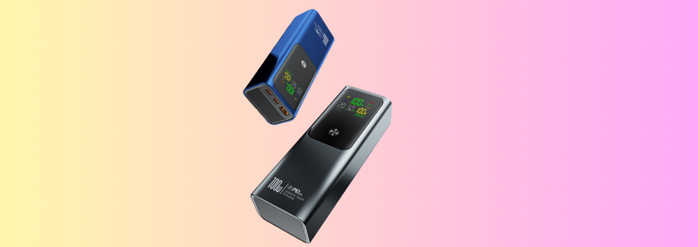 100W Cross-Border Rechargeable Notebook Power Bank - 20,000mAh Two-Way Fast Charging for Outdoor Use