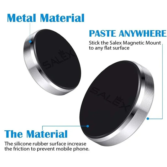 Magnetic Phone Mount - Universal Compatibility, Adjustable Angles, Compact Design