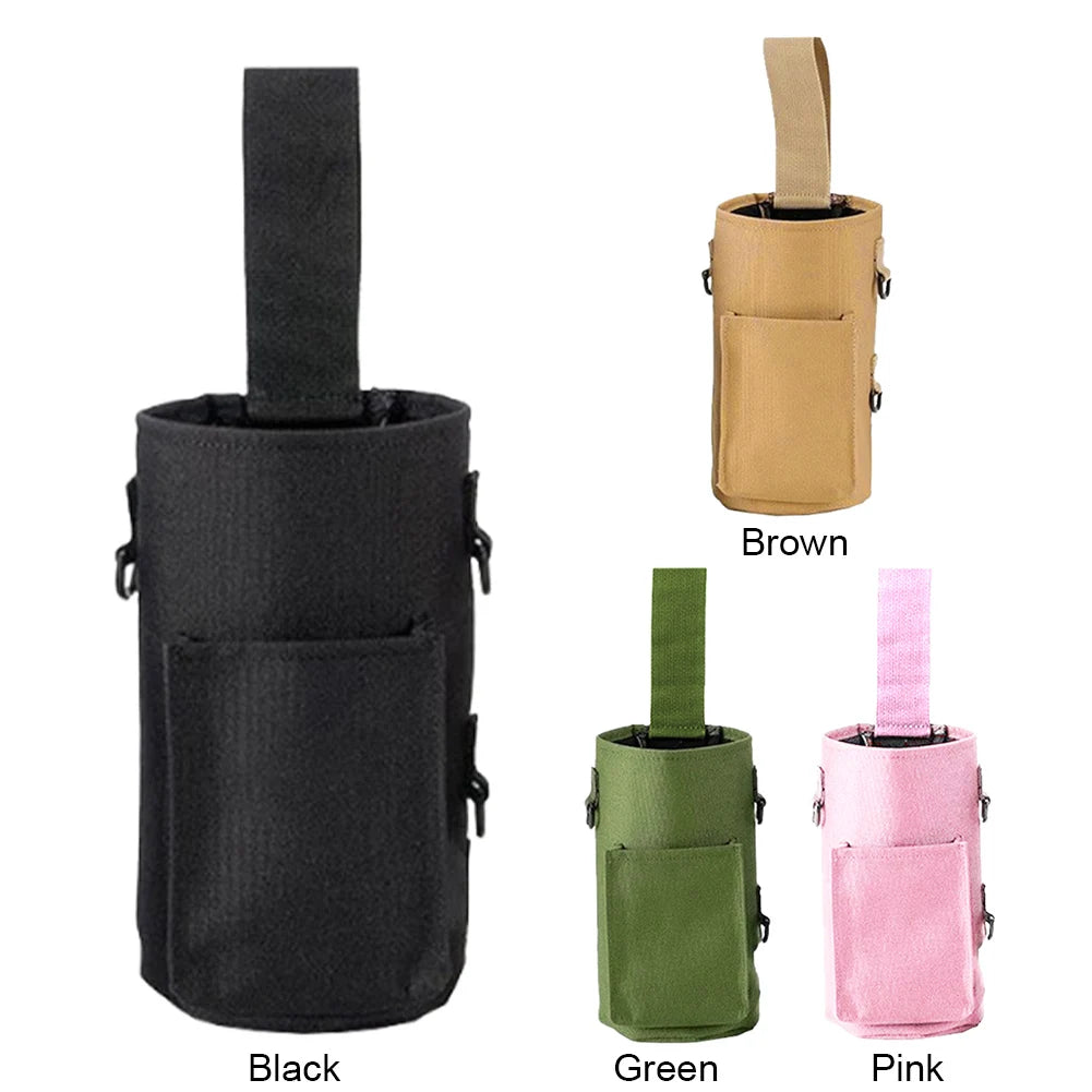 Magnetic Crossbody Water Bottle Rack – Adjustable Sports Fitness Bag for Hiking & Gym