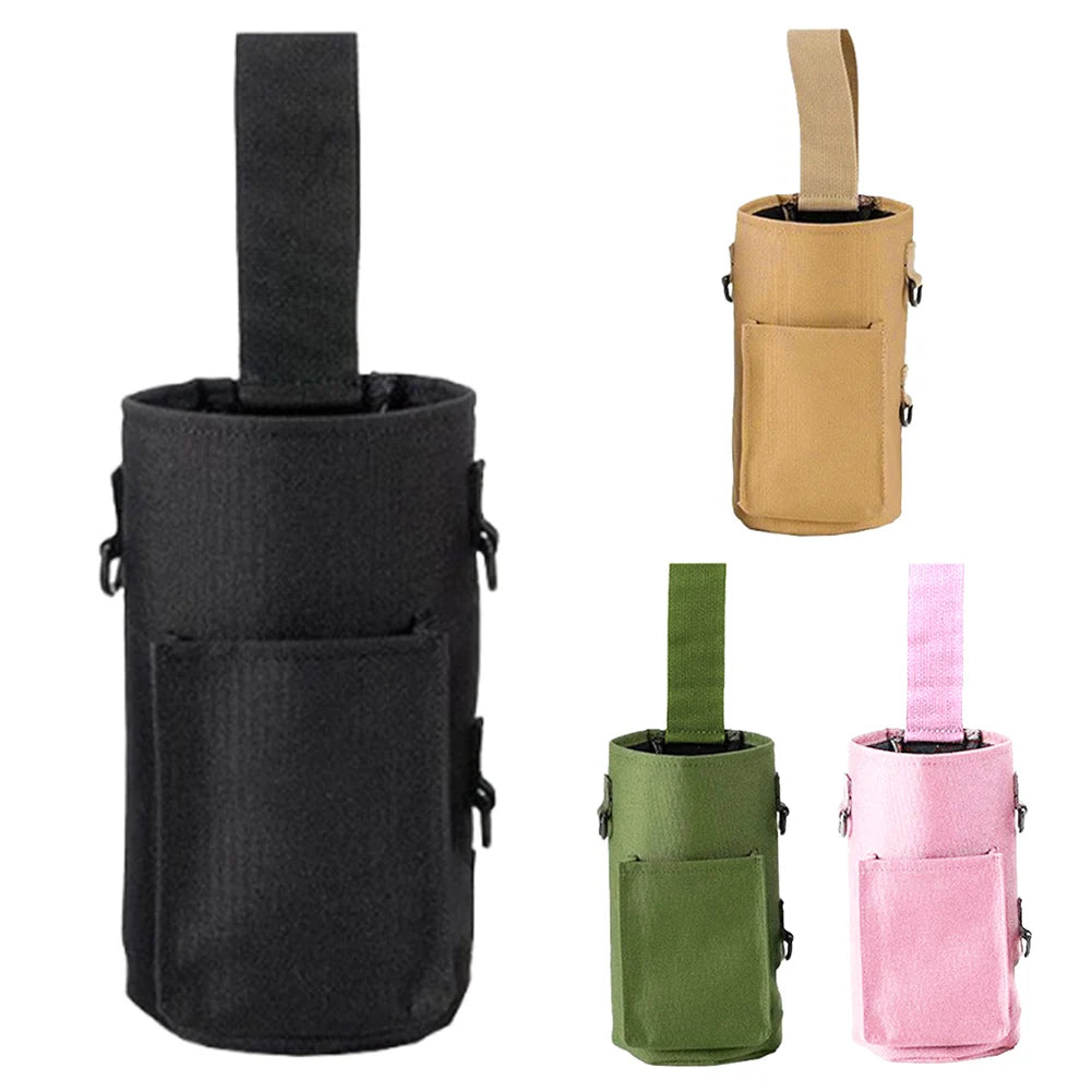 Magnetic Crossbody Water Bottle Rack – Adjustable Sports Fitness Bag for Hiking & Gym