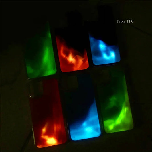 Glow in the Dark Sand Luminous iPhone Case – Liquid Glitter Quicksand for iPhone
