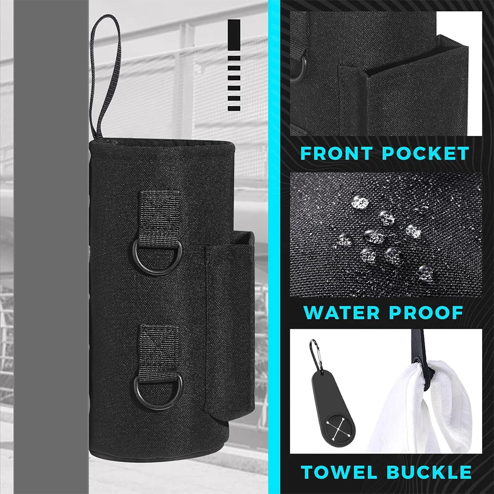 Magnetic Crossbody Water Bottle Rack – Adjustable Sports Fitness Bag for Hiking & Gym