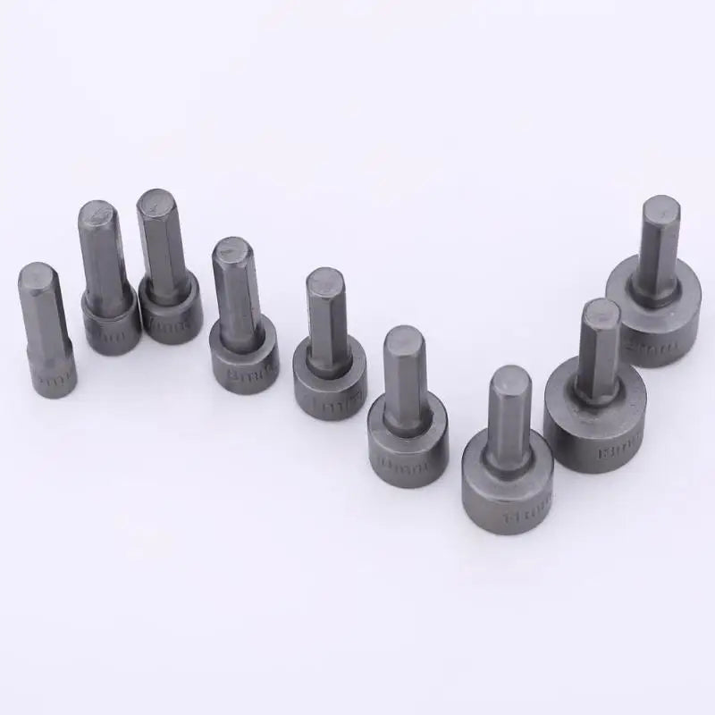 9-Piece Hex Socket Set with Wrenches and Screwdriver Bits - Durable, Precise, Easy Storage