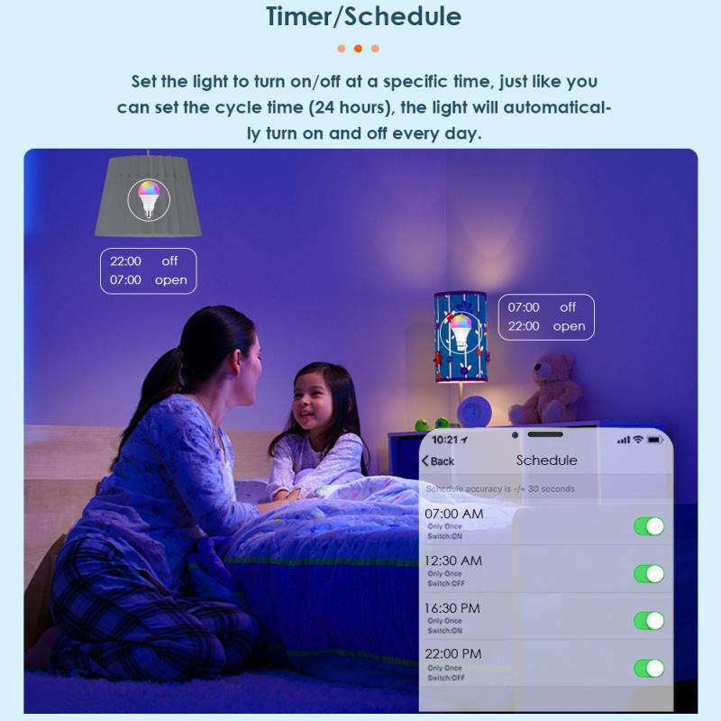Bluetooth Smart LED Bulb E27 with Remote Control & APP – 15W Color Changing Furniture Graffiti Bulb for Home Use