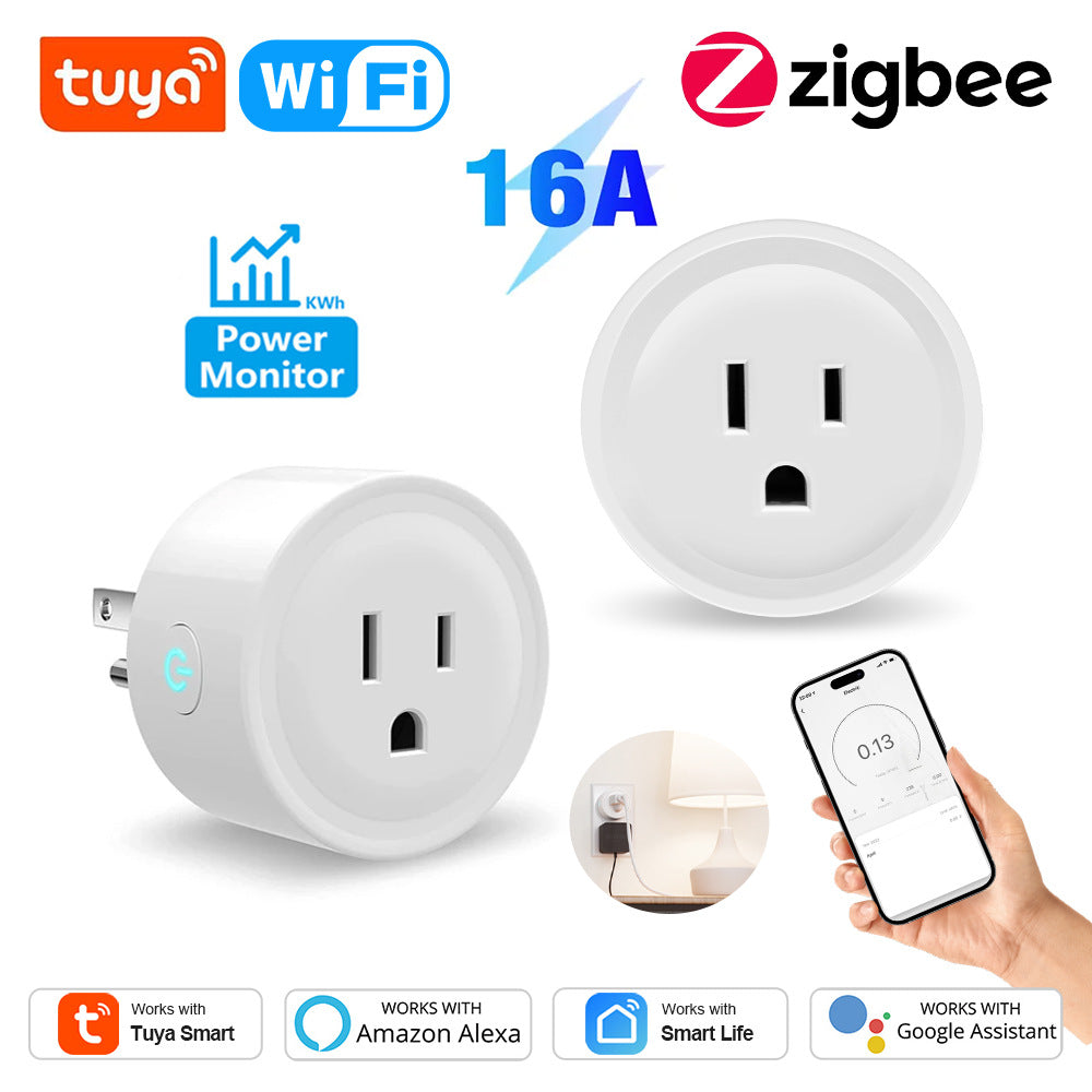Smart Plug WiFi US Standard Zigbee Socket – Alexa Voice Control & Scene Linkage