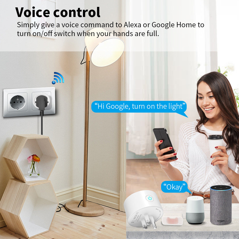 Smart Plug WiFi US Standard Zigbee Socket – Alexa Voice Control & Scene Linkage