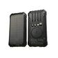 20000 mAh Solar Power Bank with Wireless Charging, Dual USB Outputs & Sustainable Energy