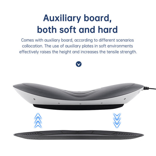 Inflatable Lumbar Traction Massager with Heat Therapy - Adjustable Support for Lower Back Pain
