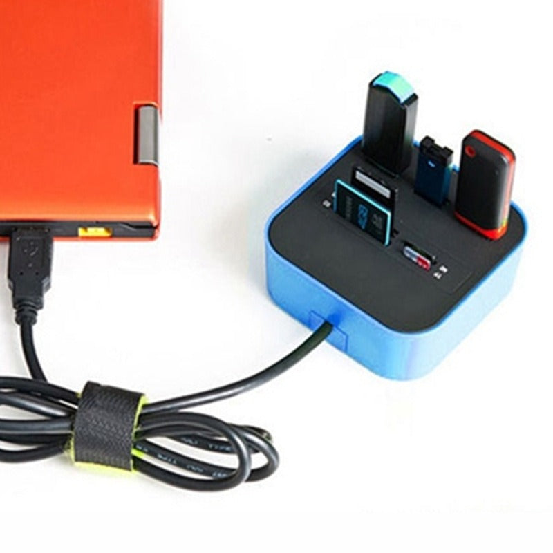 USB Hub Combo - Multi-Port Expansion, High-Speed Data Transfer & Plug-and-Play Functionality