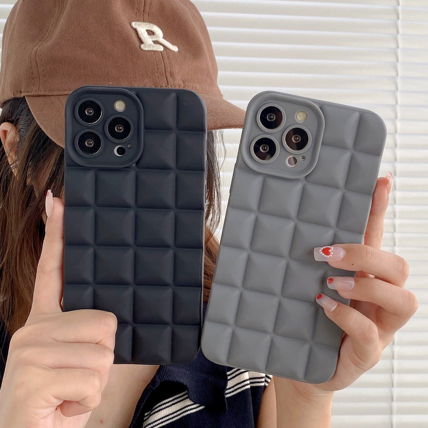 Stylish Lattice Phone Case - Durable, Protective, & Modern Design for Your Device