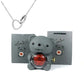 Eternal Rose Teddy Bear & Necklace Gift Set – Romantic Keepsake for Special Occasions