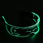 Cyberpunk LED Light-Up Accessories - Flashing Modes, Battery Operated & Comfortable Fit