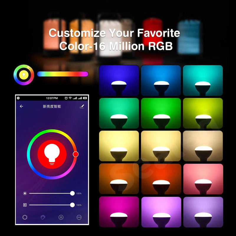 Smart WiFi Bulb with Voice Control, Customizable Colors & Energy-Efficient LED Technology