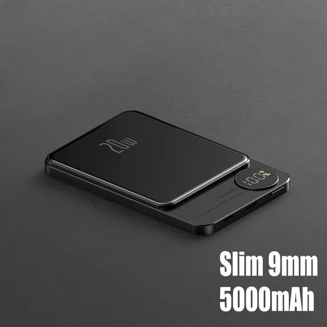 MagSafe-Compatible Power Bank - 10000mAh, PD20W Fast Charging & 15W Wireless Charging