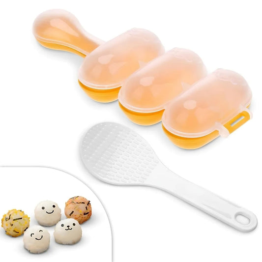 DIY Rice Ball Mold Set – Fun, Creative & Easy Meal Prep for Kids & Sushi Lovers