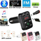 Bluetooth FM Transmitter with Car Charger, Hands-Free Calling & LCD Display for Easy Use