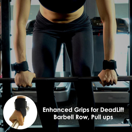 Adjustable Weight Lifting Wrist Straps – Enhanced Grip, Support for Powerlifting & Deadlifts
