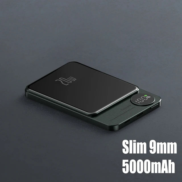 MagSafe-Compatible Power Bank - 10000mAh, PD20W Fast Charging & 15W Wireless Charging