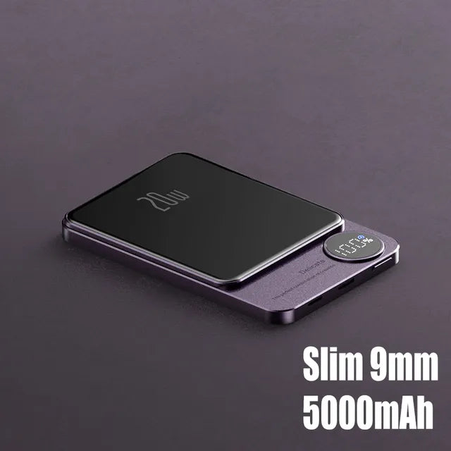 MagSafe-Compatible Power Bank - 10000mAh, PD20W Fast Charging & 15W Wireless Charging