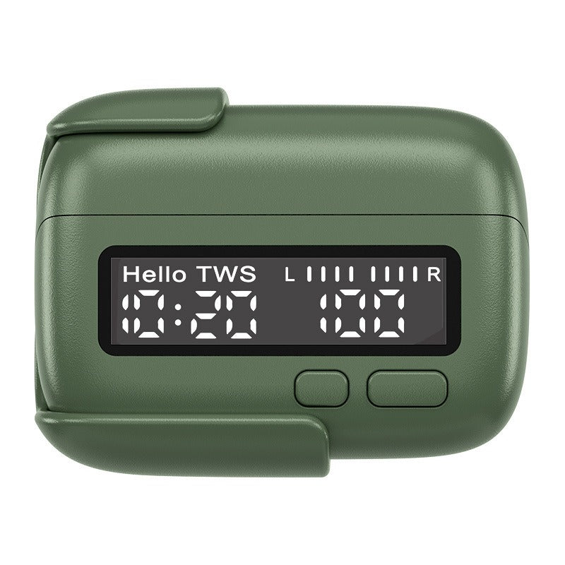 Bluetooth Earphones with Digital Clock, Touch Controls, High-Quality Sound & Gaming Ready