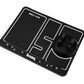 Multifunctional Car Dashboard Organizer - Phone Holder, Number Plate Holder & Anti-Slip Mat