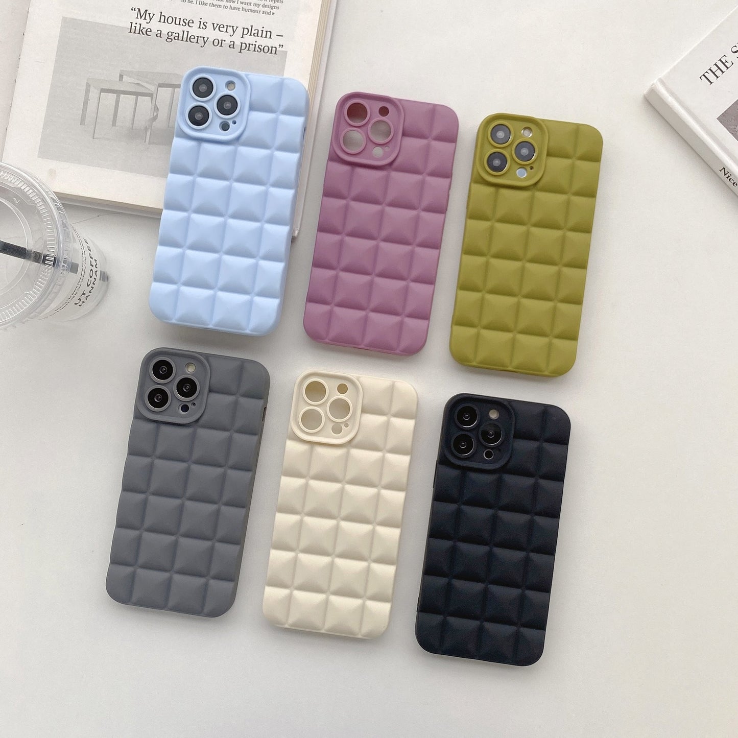 Stylish Lattice Phone Case - Durable, Protective, & Modern Design for Your Device