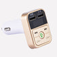 Bluetooth FM Transmitter with Car Charger, Hands-Free Calling & LCD Display for Easy Use