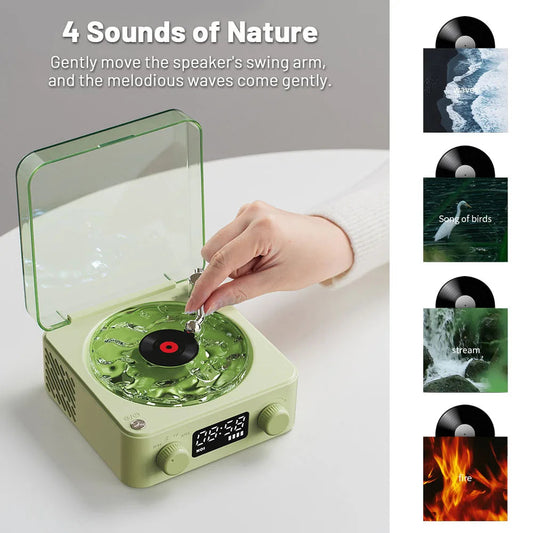 Retro Bluetooth Speaker with RGB Lights, Powerful Subwoofer & Long Battery Life