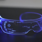 Cyberpunk LED Light-Up Accessories - Flashing Modes, Battery Operated & Comfortable Fit