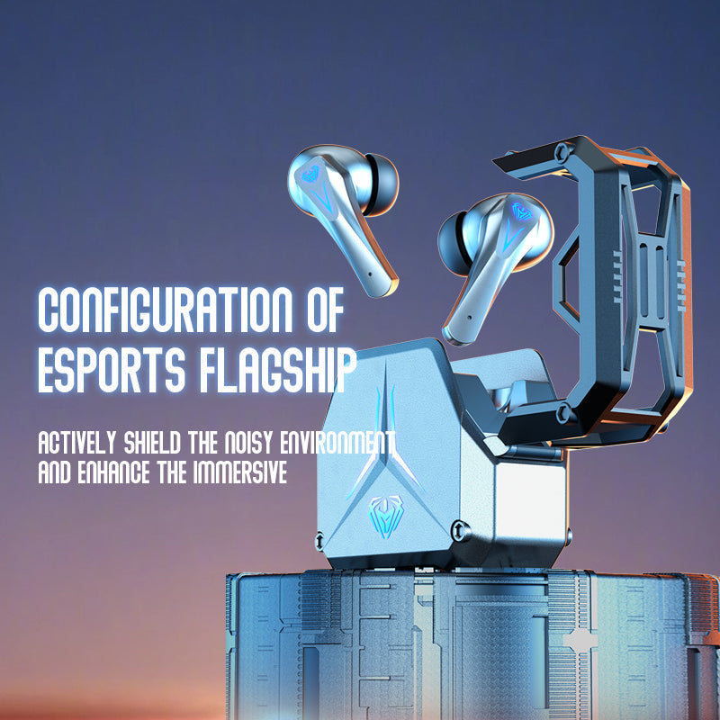Mecha Wind Gaming Headset - High-Fidelity Audio, Bluetooth 5.0 & Noise-Cancelling Mic