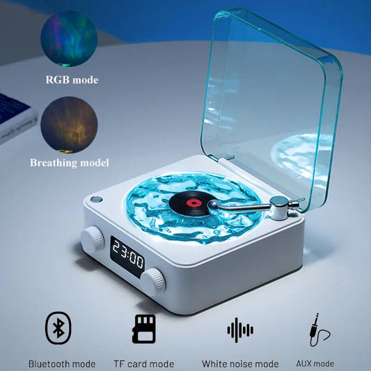 Retro Bluetooth Speaker with RGB Lights, Powerful Subwoofer & Long Battery Life