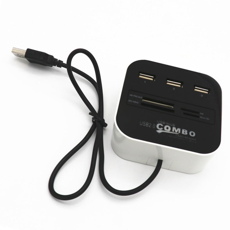 USB Hub Combo - Multi-Port Expansion, High-Speed Data Transfer & Plug-and-Play Functionality