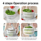 3-in-1 Food Dryer, Spinner & Prep Appliance - Efficient, Compact & Easy to Clean