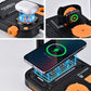 3-in-1 Wireless Charger with LED Light, Phone Stand & Fast Charging for Qi-Enabled Devices