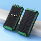 20000 mAh Solar Power Bank with Wireless Charging, Dual USB Outputs & Sustainable Energy