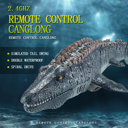 Interactive Dinosaur Toy with Wireless Charging, Remote Control & Realistic Movements
