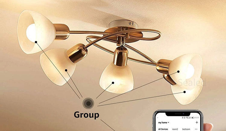 Smart WiFi Bulb with Voice Control, Customizable Colors & Energy-Efficient LED Technology