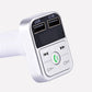 Bluetooth FM Transmitter with Car Charger, Hands-Free Calling & LCD Display for Easy Use