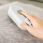 Battery-Powered Grooming Brush for Cats & Dogs - One-Touch Spray, Hair Removal & Massage