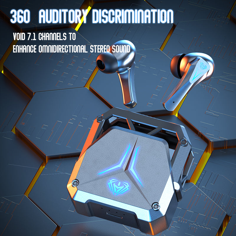 Mecha Wind Gaming Headset - High-Fidelity Audio, Bluetooth 5.0 & Noise-Cancelling Mic