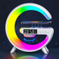 Sunrise Wake-Up Lamp with Bluetooth Speaker, Polar Projection & Portable Design