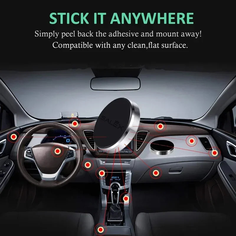 Magnetic Phone Mount - Universal Compatibility, Adjustable Angles, Compact Design